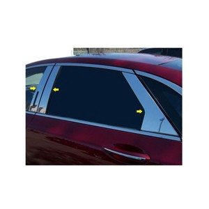 QAA is Compatible with 2013-2020 Lincoln MKZ 6 Piece Stainless Pillar Post Trim, Includes keyless Entry Touch pad PP53631 - 1 of 4