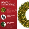 Best Choice Products Artificial Pre-Lit Fir Christmas Wreath Decoration w/ LED Lights - 4 of 4