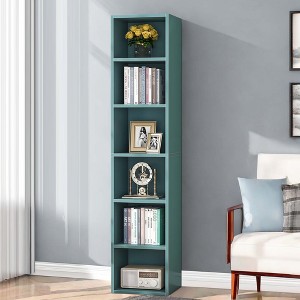 Kumasinova Modern 6-Tier Cube Bookshelf with Storage,Display Shelves Bookcases,Tall Bookshelf for Living Room,Bedroom,Office,Kitchen,Bathroom - 1 of 4