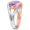 EVERLY JEWELRY | Two-Tone Silver 5 3/8 CT TGW Pink Amethyst Fashion Ring - 2 of 4