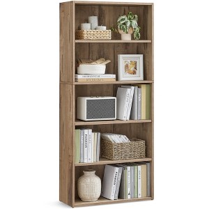 VASAGLE 5/6-Tier Bookshelf, Open Bookcase with Adjustable Storage Shelves, Floor Standing Unit - 1 of 4