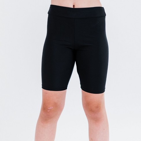 Calypsa Girl's Chlorine Resistant Long Bike Swim Shorts - image 1 of 3