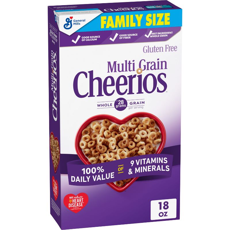 General Mills Multi Grain Cheerios Cereal - 18oz, 1 of 13