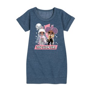 - LOL Surprise! - Winter Dolls Graphic Short Sleeve Fleece Dress - 1 of 4