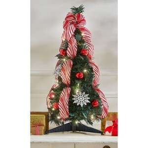 BrylaneHome Fully Decorated Pre-Lit Pop-Up Christmas Tree - 1 of 4