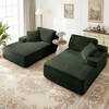 Myinda 2-Piece Oversized Boneless Compression Sofa Couch, Corduroy  Loveseat, No Assembly Required - 4 of 4