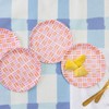 Transpac Melamine Plaid App Plates Set of 4 Home Decorations Spring - 2 of 2