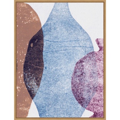 Amanti Art Vases 5 Blue by Pernille Folcarelli Canvas Wall Art Print Framed 18 x 24-in.