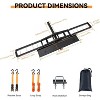 Heavy Duty Motorcycle Hitch Carrier, Capacity Aluminum Dirt Bike Hauler with Ramp - 3 of 4