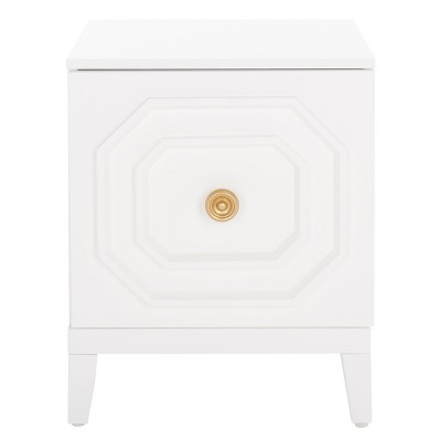 Riya 1 Door Nightstand - NST5006 - White - Safavieh
