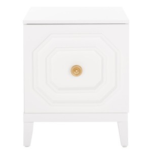 Riya 1 Door Nightstand - NST5006 - White - Safavieh - 1 of 4