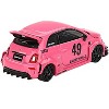 ABARTH 595 #49 "LB-Works x Abas Works" Pink Limited Edition 1/64 Diecast Model Car by Mini GT - 4 of 4