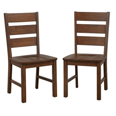 Buylateral Set Of 2 Mandeville Solid Wood Dining Chair Brown   GUEST 8e81ab0d 5994 43ce Bc3d Cc6ebb08218e