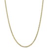Black Bow Jewelry 10k Yellow Gold 3mm Solid Concave Anchor Chain Necklace - 3 of 4