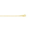 Classic Gold 14K Yellow Gold 1.2mm Twisted Diamond-Cut Rolo Chain - Available Sizes: 16 , 18 , 20 Inches - 2 of 3
