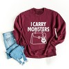 Simply Sage Market I Carry Monsters Purse Sweatshirt - 3 of 4