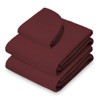 Saloniture 3-Piece Flannel Massage Table Sheet Set - Soft Cotton Flat and Fitted Sheets with Face Cradle Cover - 2 of 4