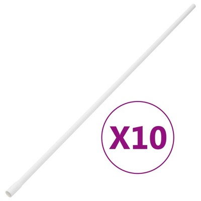 vidaXL Cable Trunkings with Clips Ã˜0.63" 32.8' PVC