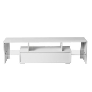 NicBex TV Stands for Living Room,LED Light Entertainment Center with Cabinets,TV Console for Living Room, Bedroom, Home - 1 of 4