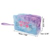 Unique Bargains Women's Portable Sequin Plush Cat Makeup Bag 1 Pc - image 2 of 3