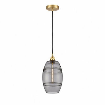 Vaz - 1 Light Cord Hung Mini Pendant In Industrial Style-9.88 Inches Tall and 8 Inches Wide