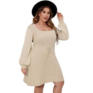 Wrap Midi Dresses A-Line Flare Casual Short Dresses - 1 of 1