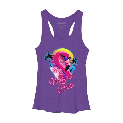 Women's Design By Humans Whoa Bro By tararisingnc Racerback Tank Top