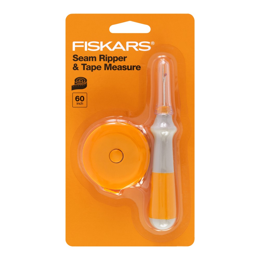 Fiskars Seam Ripper and Tape Measure: Sewing Tools for Seam Ripping & Body Measuring, 2-Pack