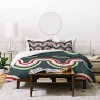 Deny Designs King Emanuela Carratoni Festive Rainbow Duvet Cover and Pillow Sham - 3 of 4