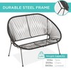 Best Choice Products 4-Piece All-Weather Acapulco-Style Conversation Set, Outdoor Patio Furniture w/ Glass Top Table - 4 of 4
