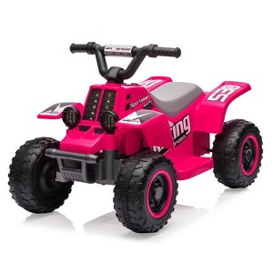 6V Kids Ride On Electric ATV, Ride Car with LED Headlights, Ride-On Toy for Toddlers 1-3 Boys & Girls with Music, Forward & Reverse - 1 of 4