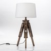 Modern Home Mariner Nautical Wooden Tripod Table Lamp - 2 of 4