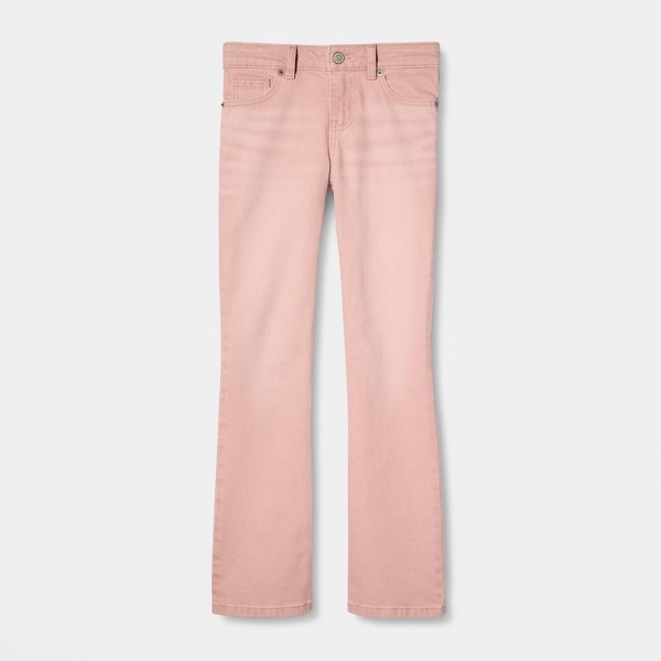 Jeans de tiro medio de pierna bootcut para niña - Cat & Jack™ Rosa 2