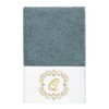 Linum Home Textiles 100% Turkish Cotton MONICA Gold Thread 3PC Embellished Towel Set - 3 of 4