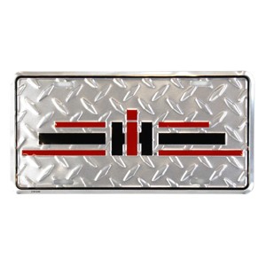 IH Logo Diamond Plate Look 6" x 12" License Plate - 1 of 1