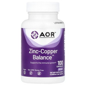 Advanced Orthomolecular Research AOR Zinc-Copper Balance™, 100 Capsules - 1 of 4