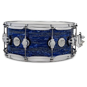 DW Design Series Maple Snare Drum - Royal Strata Finish Ply 14 x 6 in. - 1 of 4