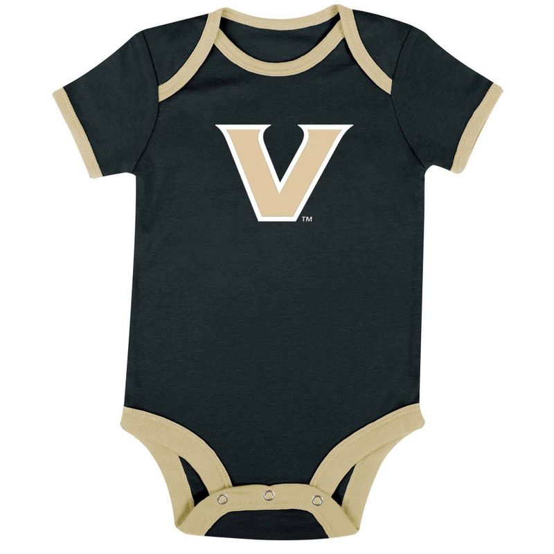 NCAA Vanderbilt Commodores Infant 3pk Bodysuit, 2 of 5