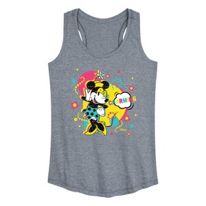 Women's - Disney - Minnie Charm Graphic Racerback Tank - 1 of 4