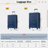 Kumasinova 4 Pcs Hardside Luggage Set,ABS Lightweight Suitcase with TSA Lock,Expandable for up to 25% More Space,20"&24"Suitcases+2 Bags - 2 of 4