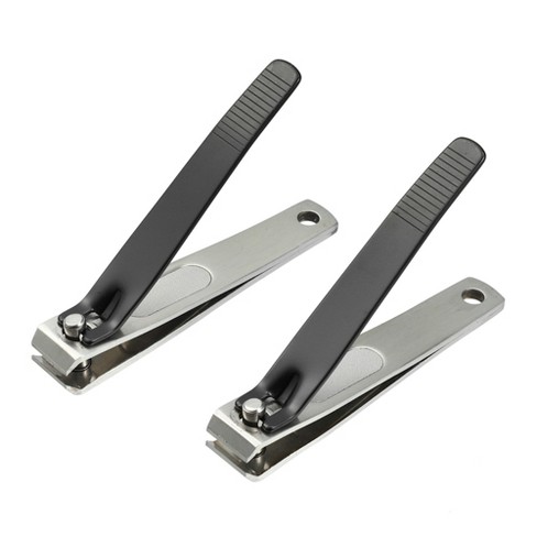 Unique Bargains 1 Set Stainless Steel Easy Grip Toe Nail Clippers For Thick Nail  Nipper Pedicure Tool Nail Art Clipper Feet Care Tool Black : Target