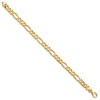 Black Bow Jewelry Men's 14k Yellow Gold, 7mm Figaro Chain Bracelet, 8 Inch - 2 of 4