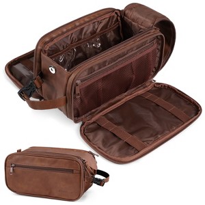 PAVILIA Toiletry Bag Women Men, Travel Toiletries Organizer Case, Essentials Shaving Dopp Kit, Cosmetic Make Up Accessories - 1 of 4