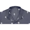 LA LEELA Men's Hawaiian Shirts Solid Beach Shirts Casual Short Sleeve Button Down Collared Shirt Men - 4 of 4