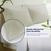 Kickoff 100% Bamboo Viscose Pillowcases Only, Queen, Cooling Breathable, Hidden Zipper, Bedding Pillow Covers (2 Pack, Queen 20"x30", Soft Sage) - 3 of 4