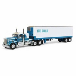 1/64 DCP Blue Kenworth K-100 110 FT Cab with Wabash Duraplate Dryvan 60-0902