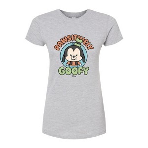 Women's - Disney - Pawsitively Goofy Fitted Graphic T-Shirt - 1 of 3