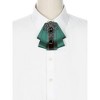 INSPIRE CHIC Women's Rhinestone Brooch Tie Pre-tied Ribbon Ties for Elegant Party - 4 of 4