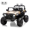 Jojoka 12V Kids Ride On Car, Electric Ride On Truck w/Parent Remote, Spring Suspension, Bluetooth Music, LED Light, 4.1Mph Max Speed - 2 of 4