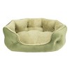 Arlee Home & Pet Cozy Orthopedic Eco-Friendly Durable Dog Bolster Bed - Aloe - M - 2 of 4